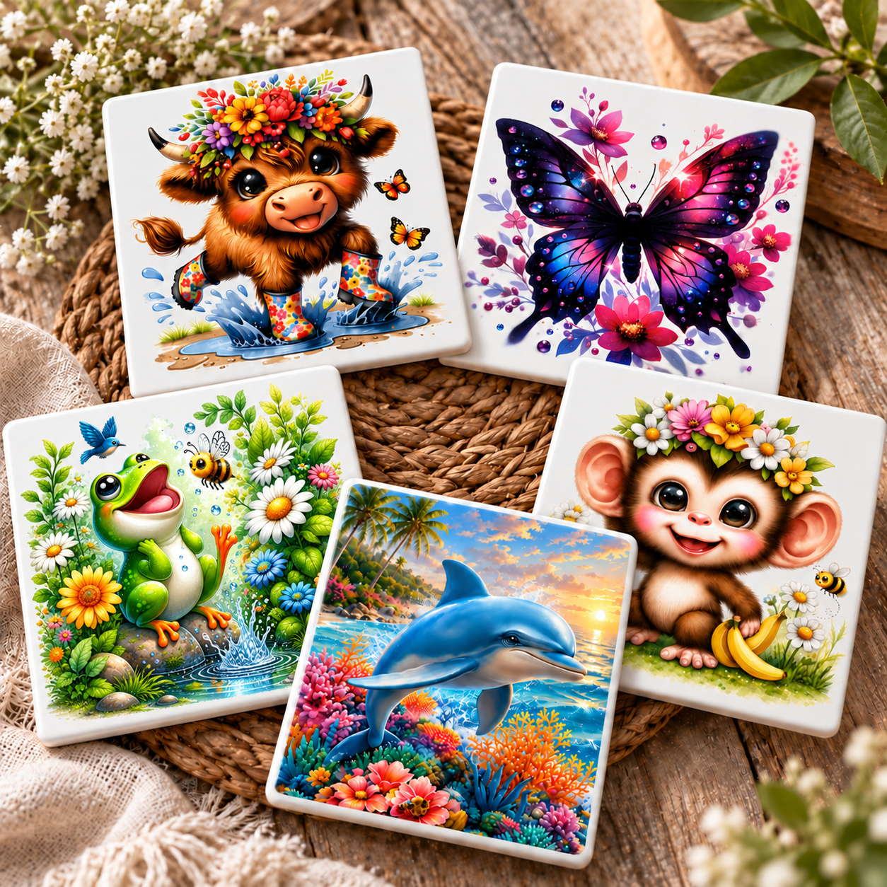 4" Ceramic Coaster