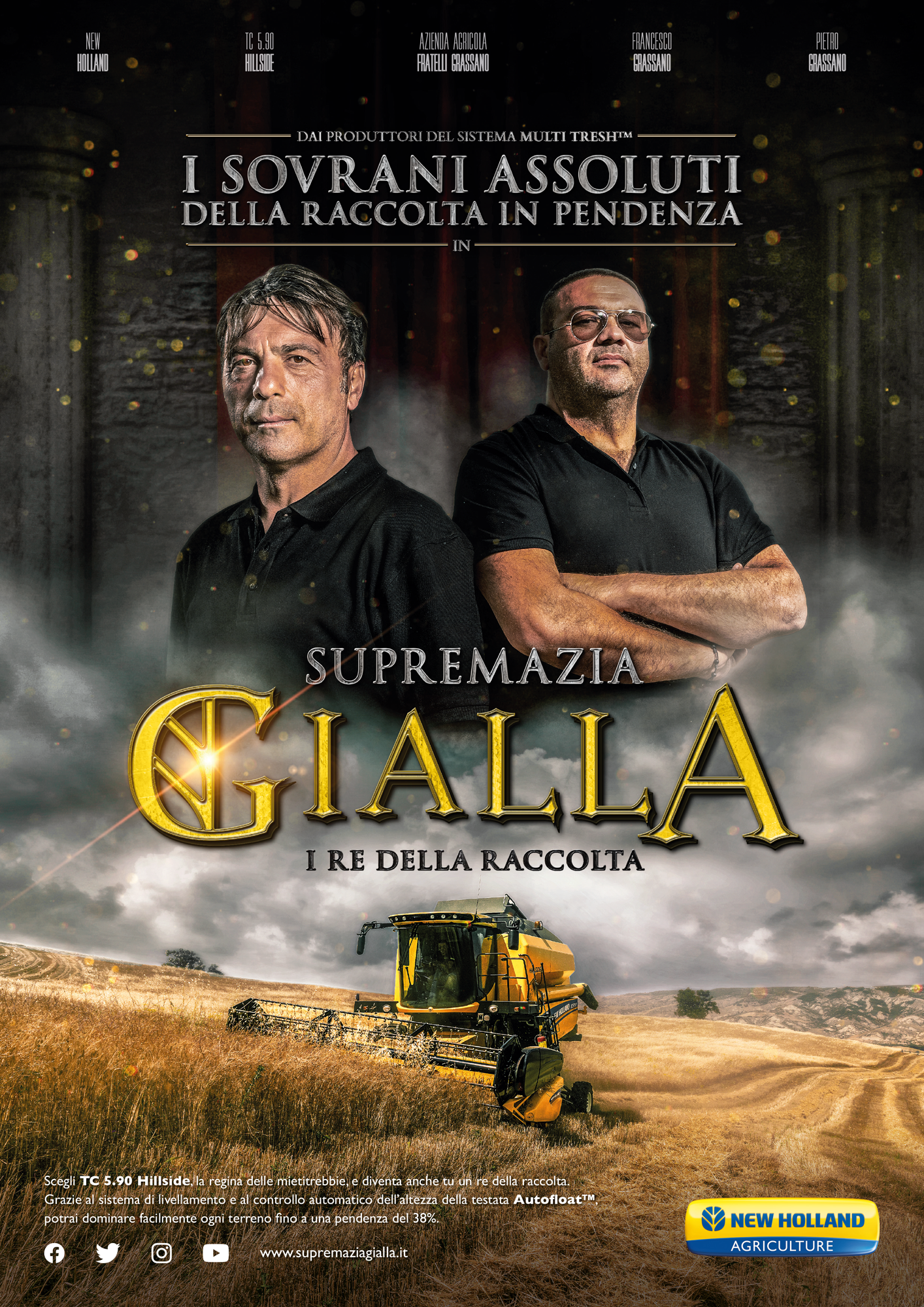 Annuncio stampa dell'iniziativa sottoforma di locandina cinematografica