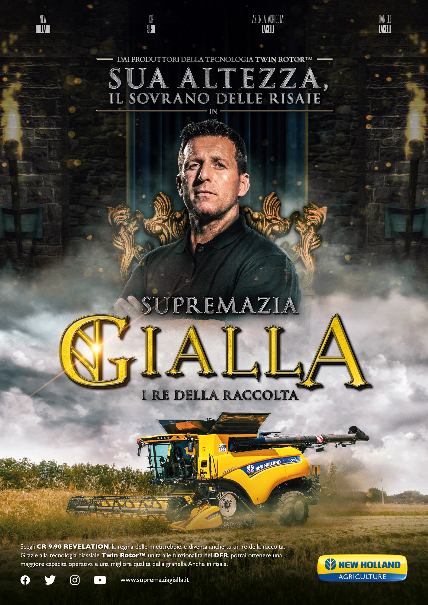 Annuncio stampa dell'iniziativa sottoforma di locandina cinematografica