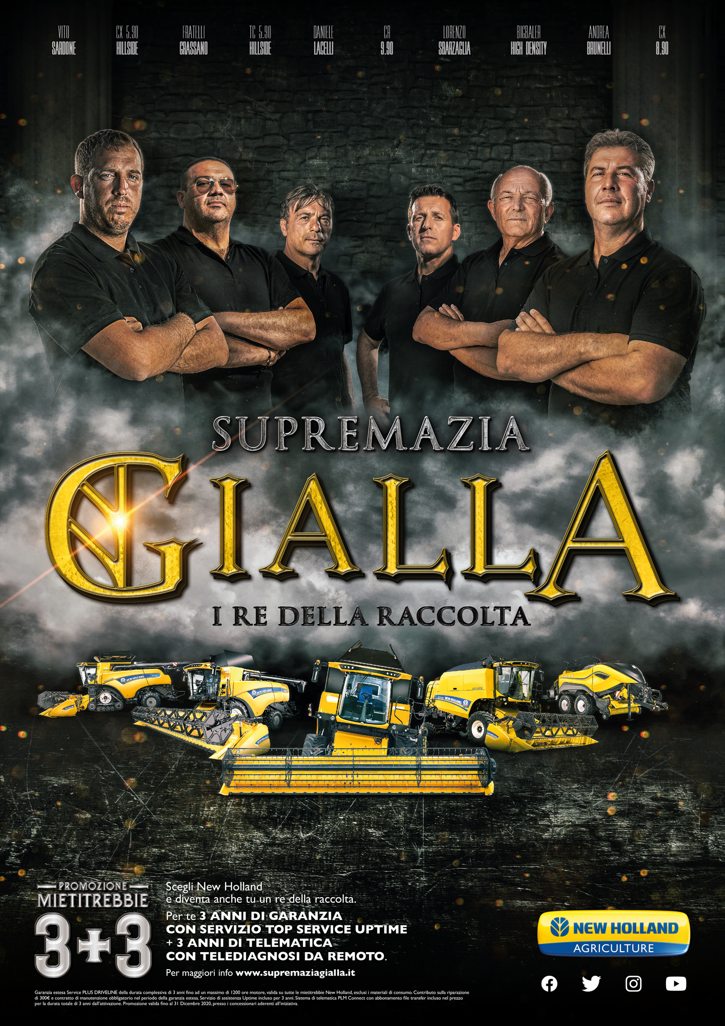 Annuncio stampa dell'iniziativa sottoforma di locandina cinematografica