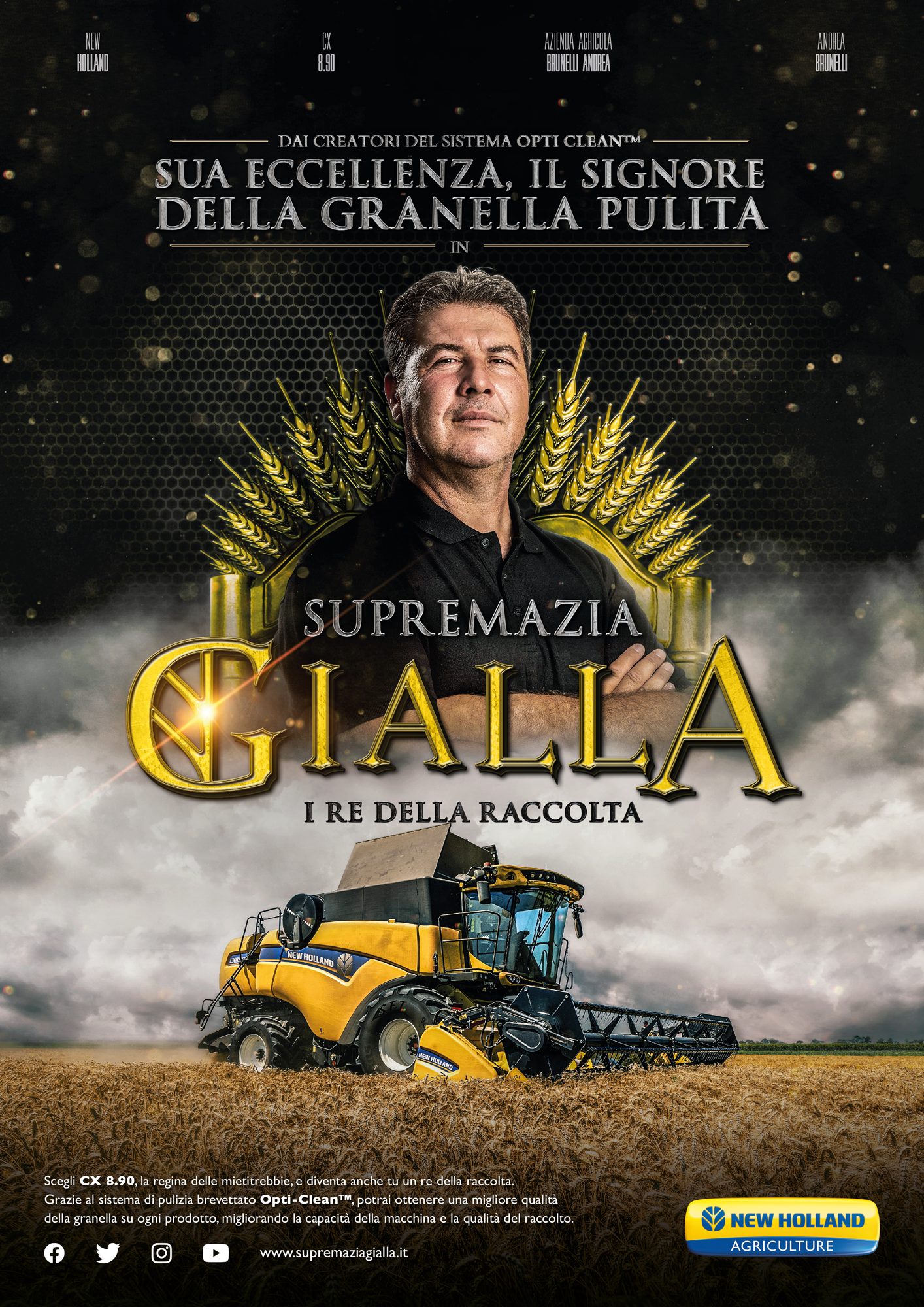 Annuncio stampa dell'iniziativa sottoforma di locandina cinematografica