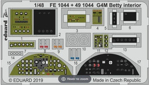 1/48 Eduard G4M Betty interior