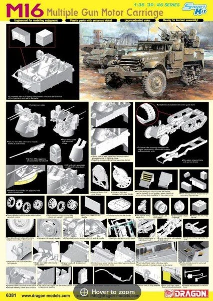 1/35 Dragon M16 MULTIPLE GUN MOTOR CARRIAGE