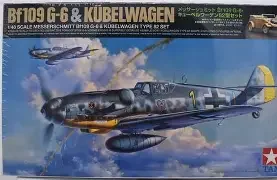 TAM25204 1/48 Tamiya MESSERSCHMITT BF109 G-6 w/ Kubelwagen
