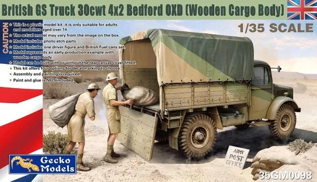 1/35 Gecko British GS Truck 30cwt 4x2 Bedford OXD[Wooden Cargo Body]