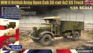 1/35 Gecko Models WWII British Army Open Cab 30-cwt 4x2 GS Truck