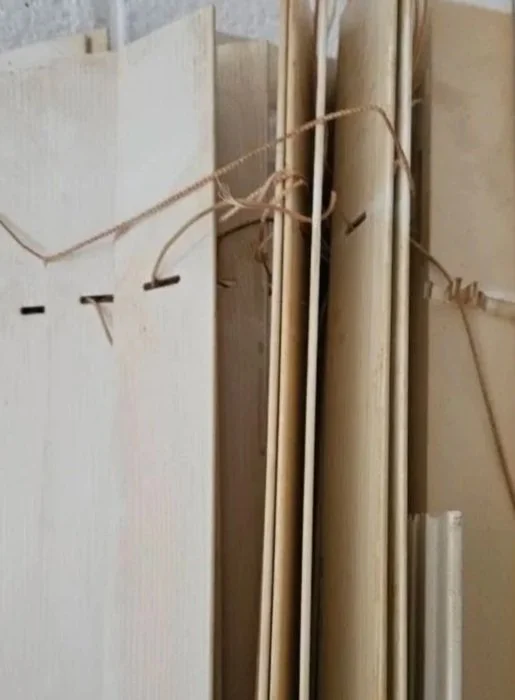 D12 Blinds can Repair, Clean and service most Venetian blinds. The before picture of a Ventian blind before it was cleaned
