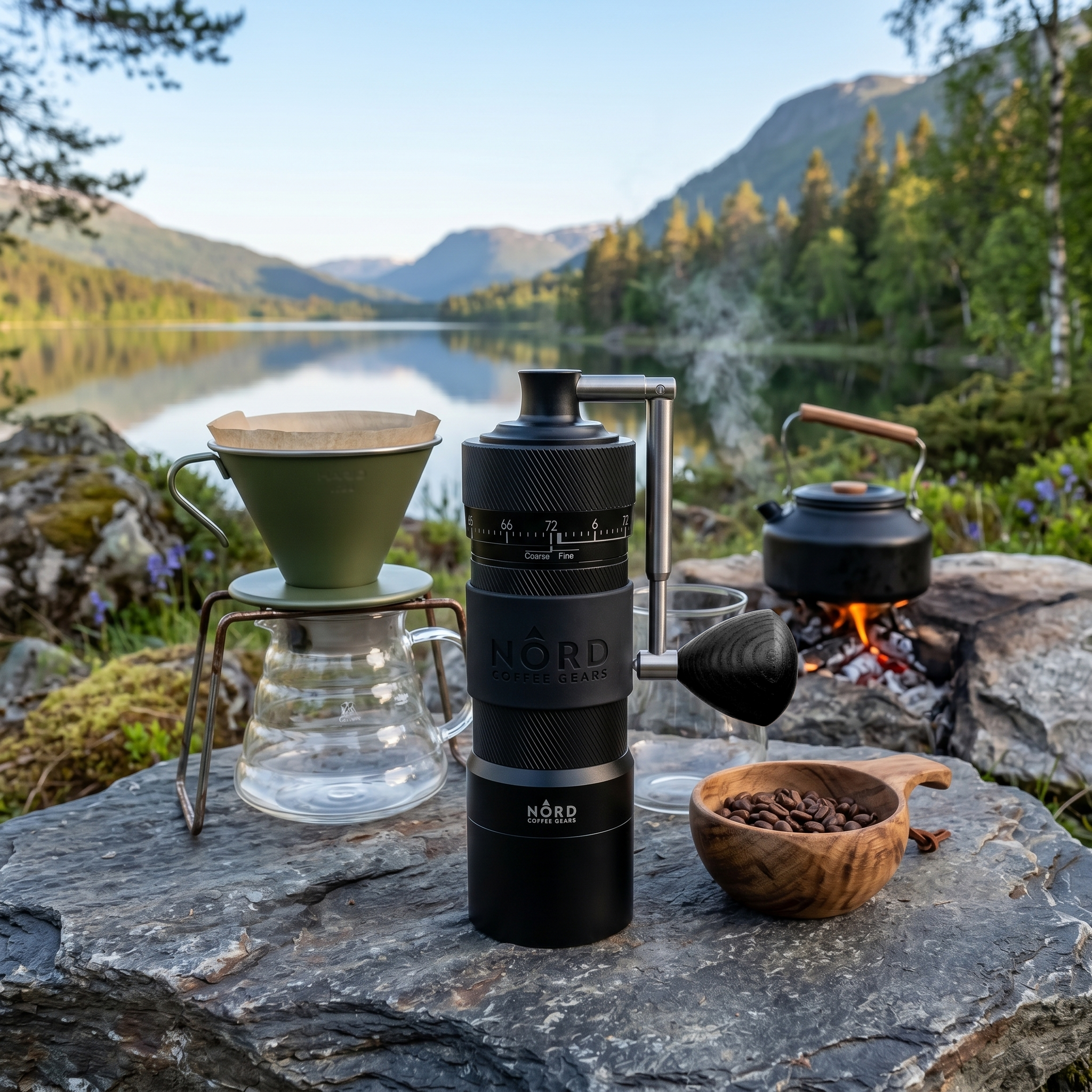 NORD GX1 FOLD Manual Coffee Grinder with Foldable Handle