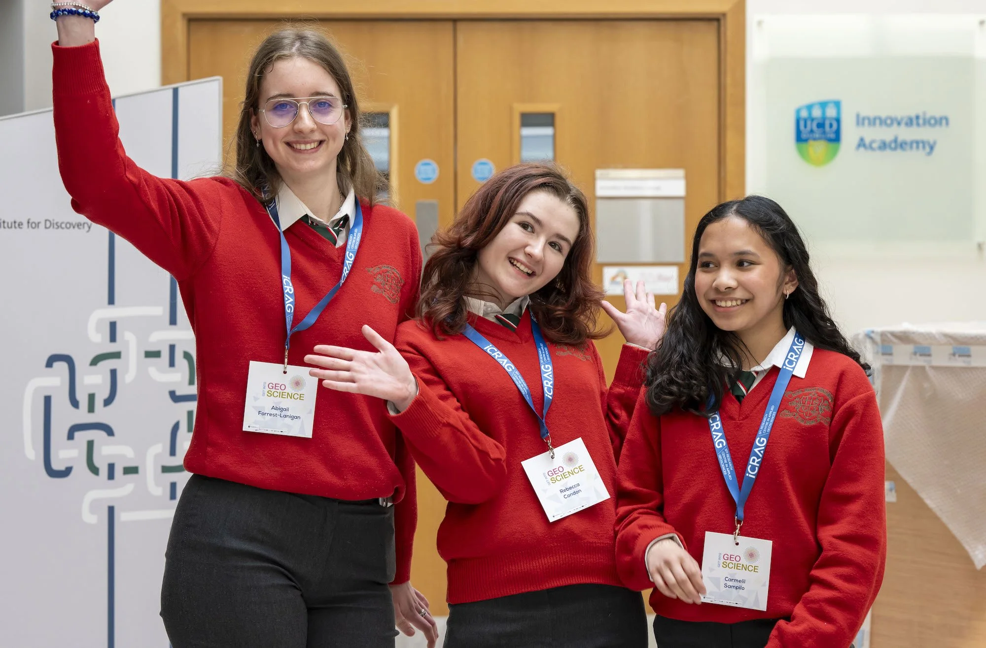 Students having a laugh at Get into Geoscience event  for School Leavers.jpg