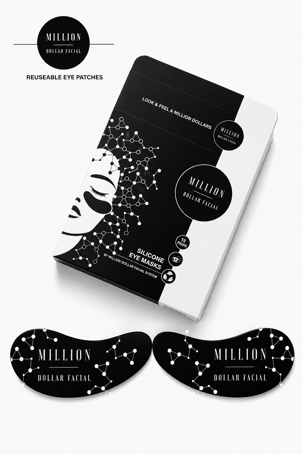 Million Dollar Reusable Silicone Eye Pads