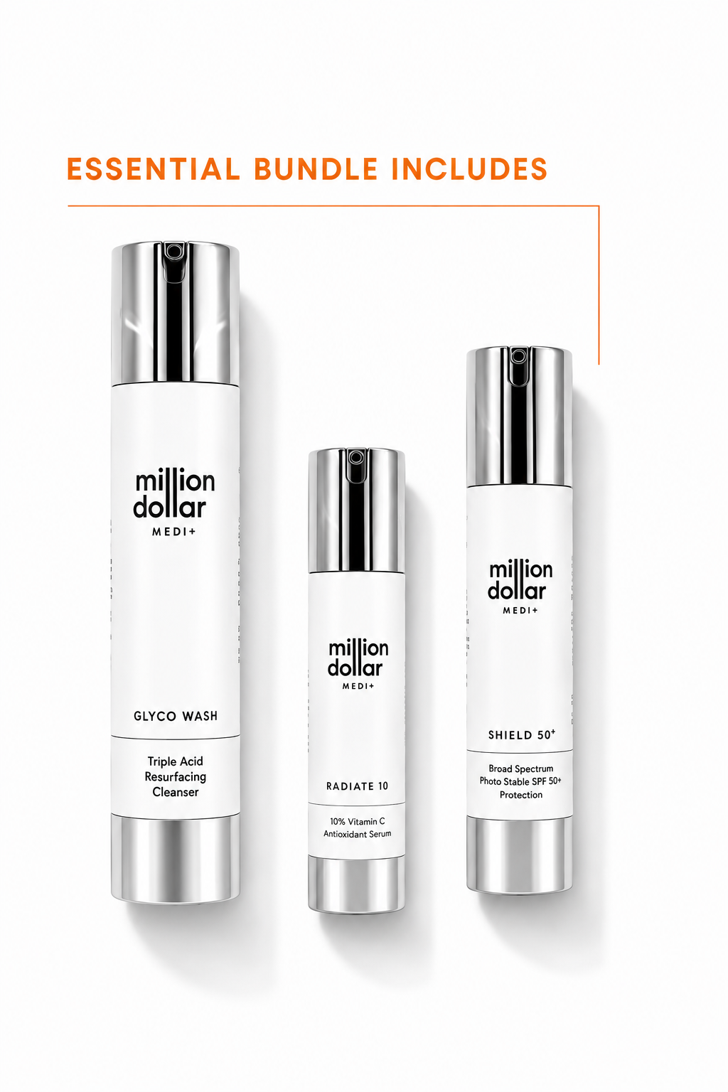 Million Dollar Scarring Medi+ Essential Skincare Bundle