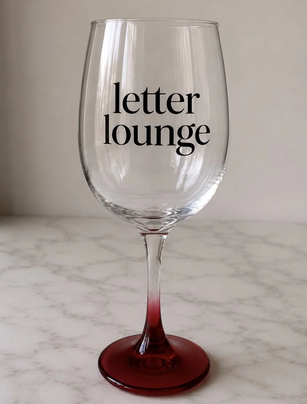 Letter Lounge Wine Glass