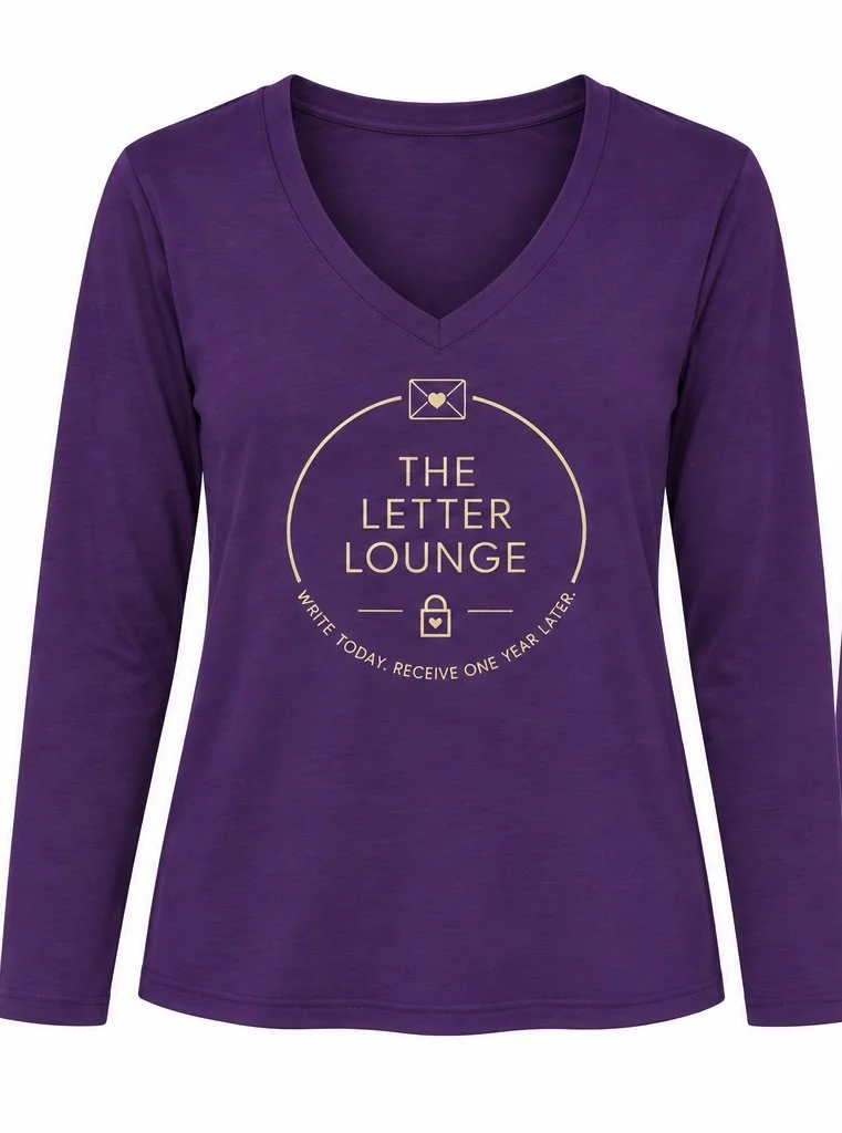 Letter Lounge V-Neck Long Sleeve