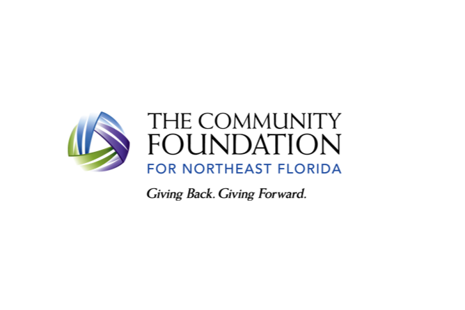Logo of The Community Foundation for Northeast Florida with the text "Giving Back. Giving Forward."
