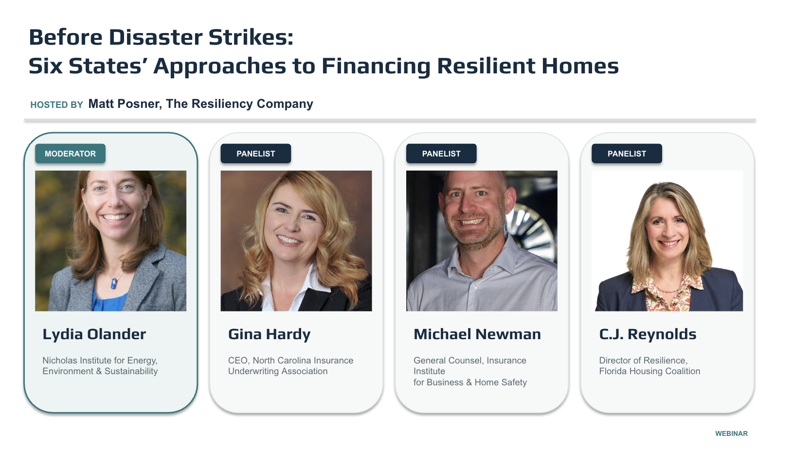 Webinar: How States Incentivize Property Resilience