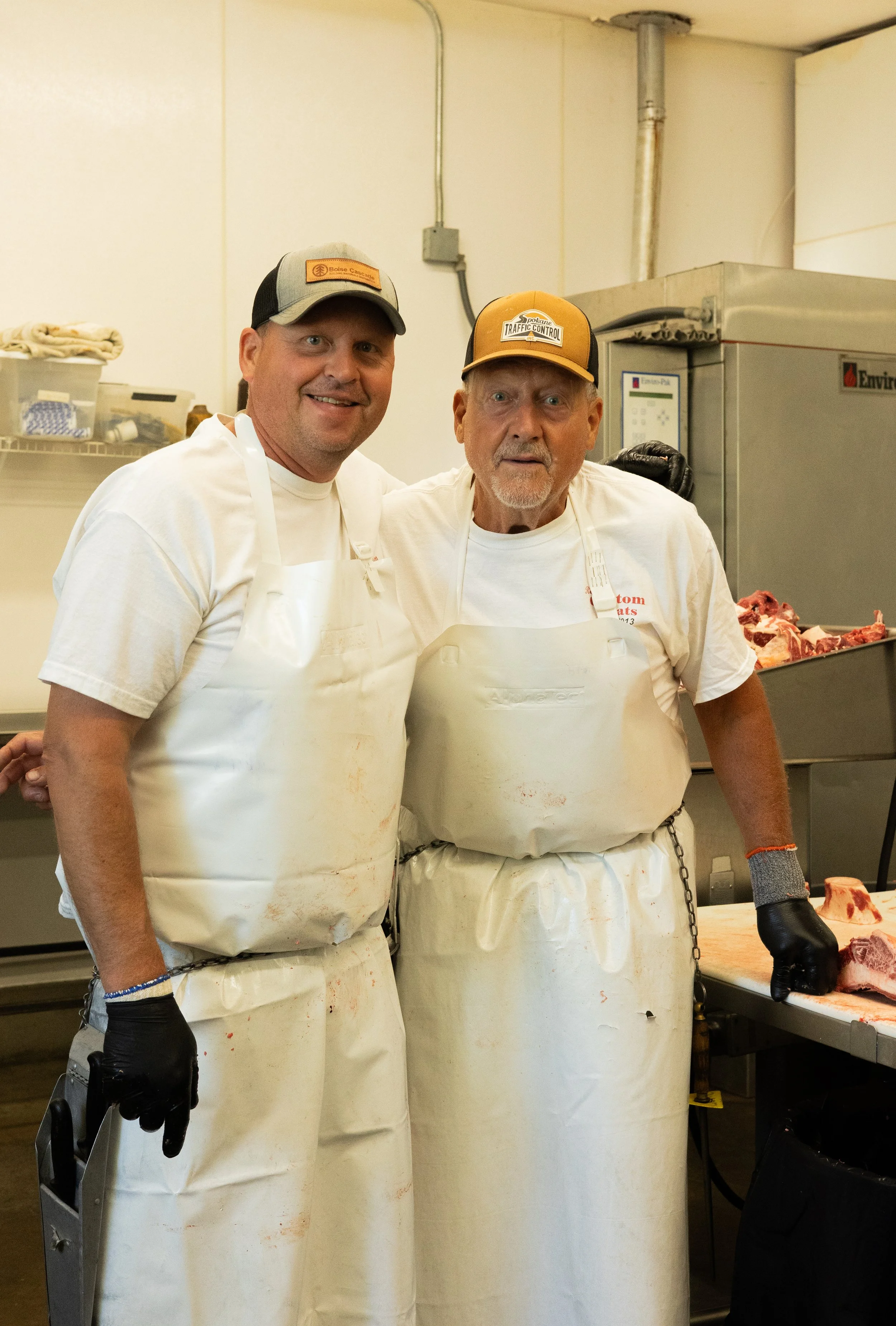 The Reedy men, father-son duo! Reedy's Custom Meats. Serving Eastern Washington and North Idaho. Book your beef, pork, lamb, and goat butcher dates today! 