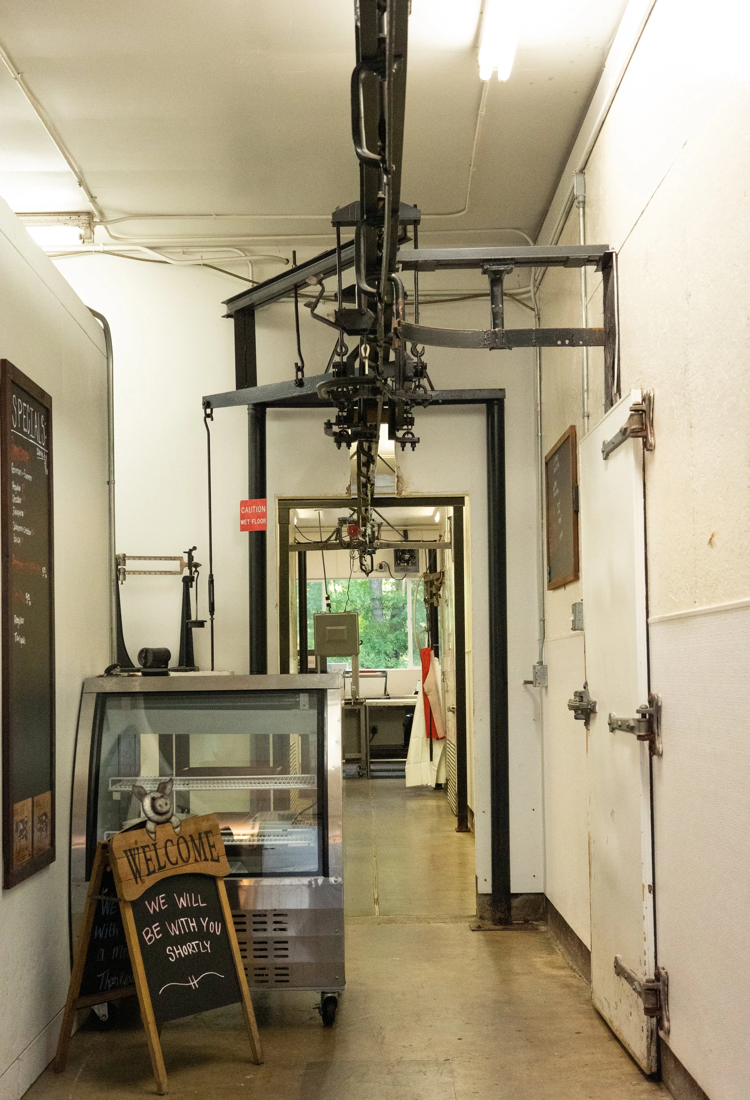 Interior of Reedy's Custom Meats. Serving Eastern Washington and North Idaho. Book your beef, pork, lamb, and goat butcher dates today! 