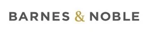 Barnes & Noble logo with black text and a yellow ampersand