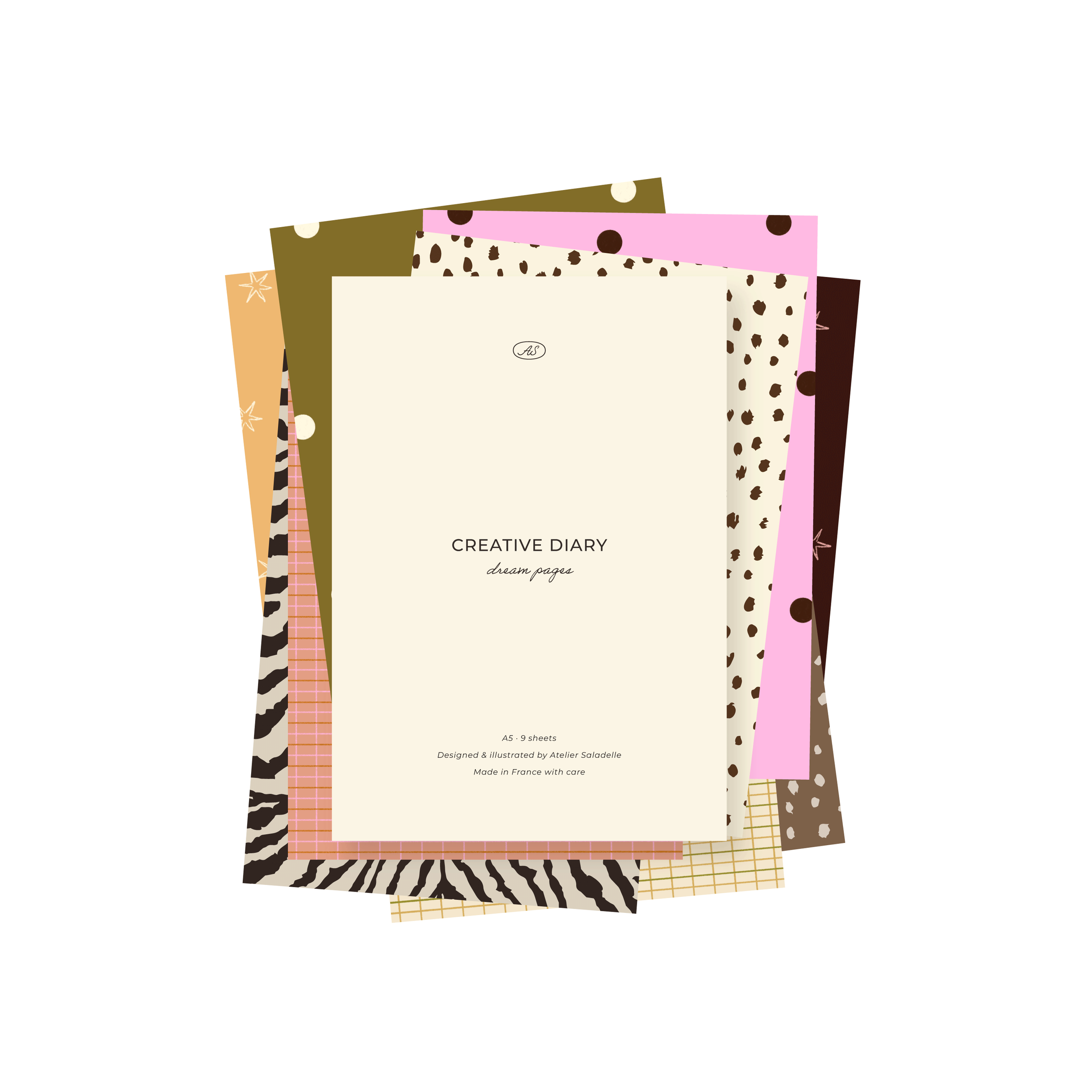 Dream Pages - édition n°01 - 9 papiers à motifs A5