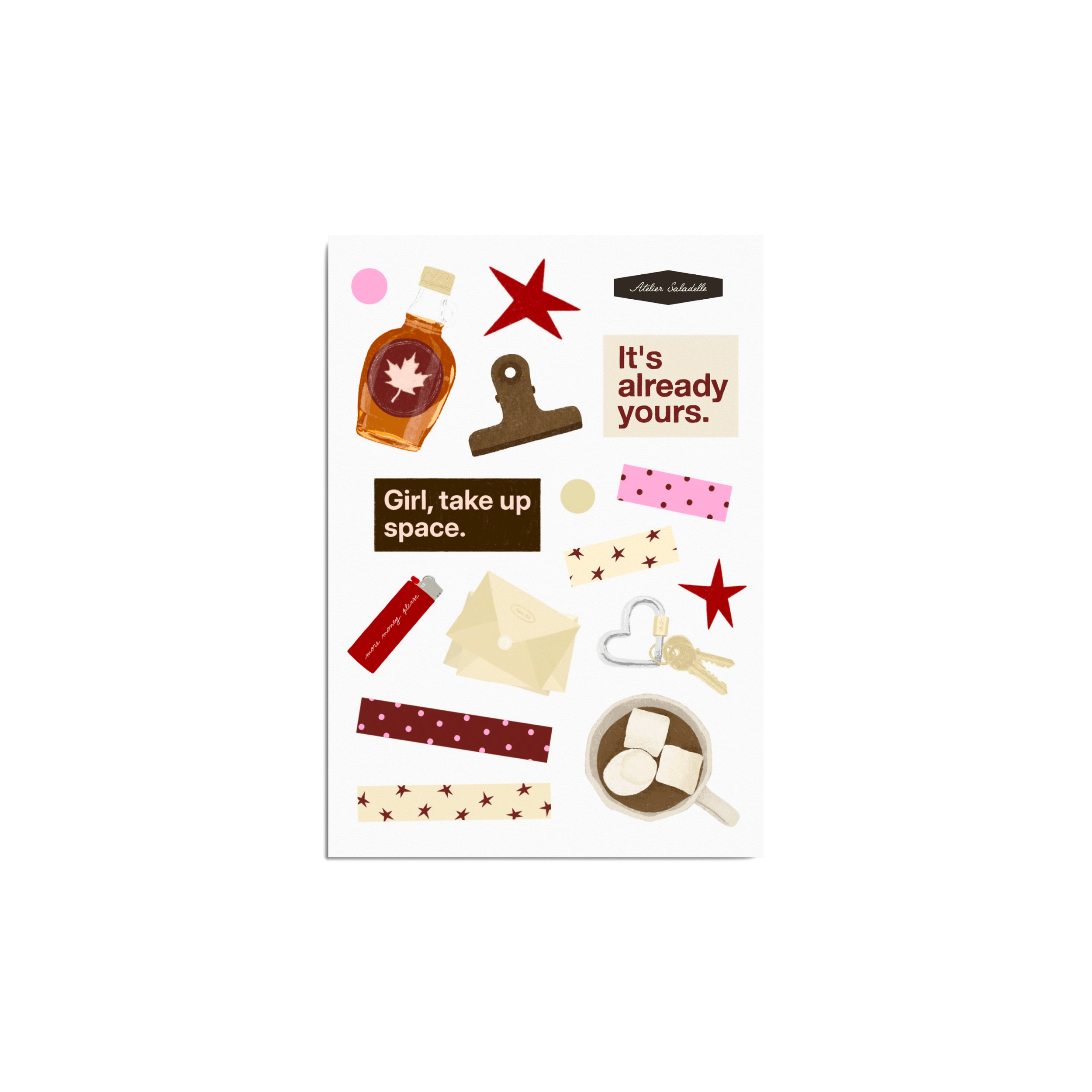 Cozy Things - planches de stickers A5