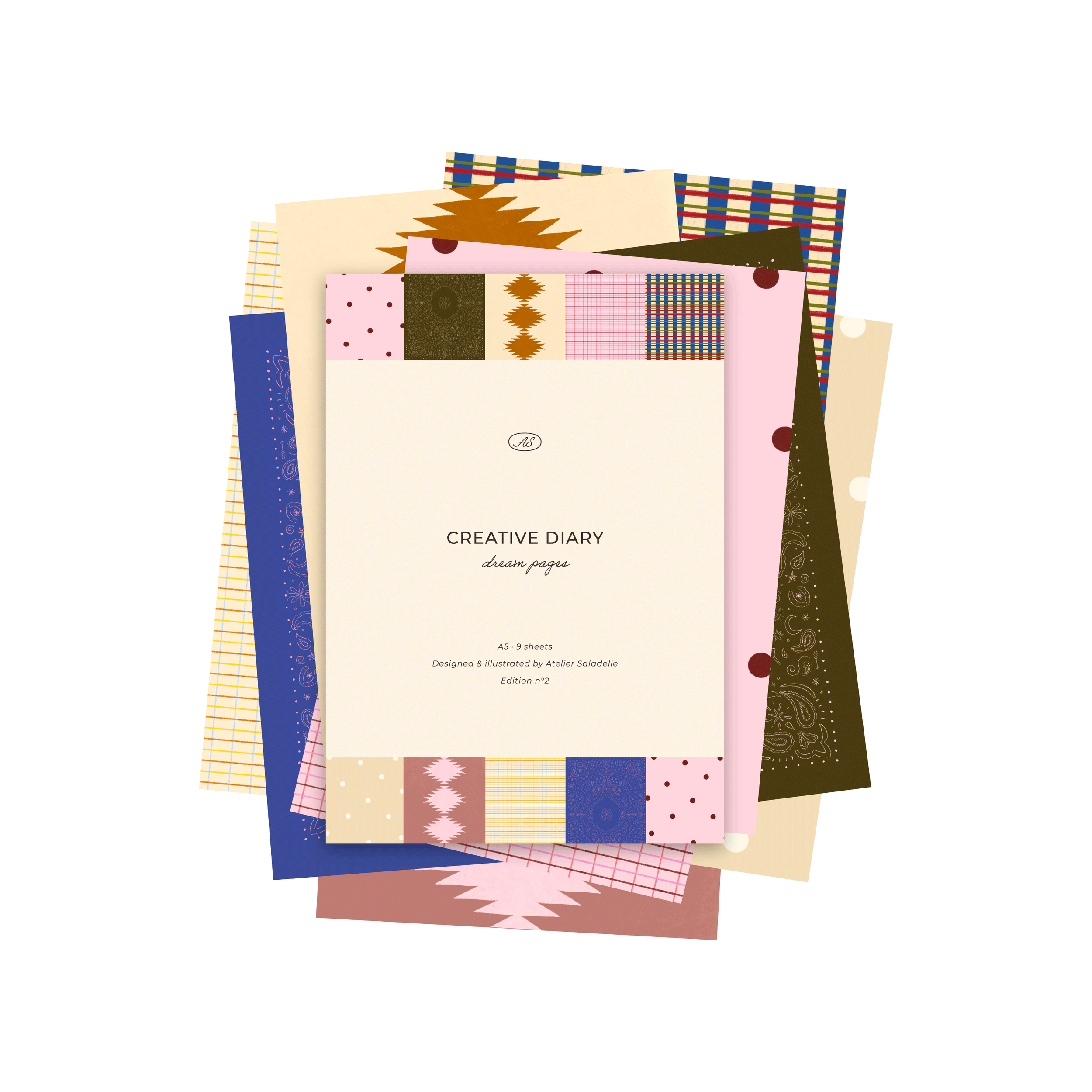 Dream Pages - édition n°02 - 9 papiers à motifs A5