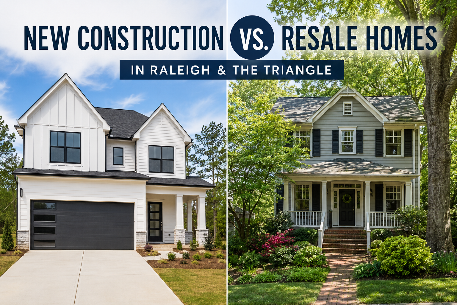 New Construction vs. Resale Homes in Raleigh &amp; the Triangle: Which Is Better in 2026?
