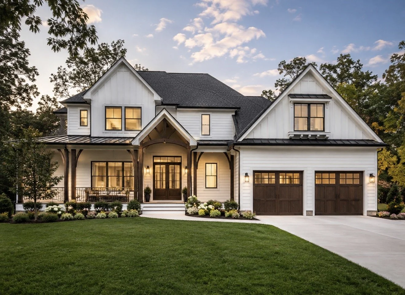 Modern single-family home representing residential real estate in Raleigh, Cary, Apex, Sanford, and the Triangle.