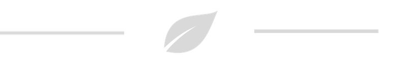 A minimalist black and white illustration of a horizontal line with a leaf in the center and two parallel lines on each side.