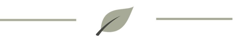 Two green leaves with a central vein between two black lines on a white background