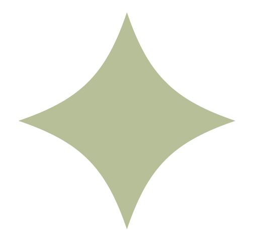A light green star, representing journey and self development with Kim Cates coaching.