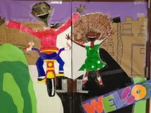 ‘Joseph’s Big Ride’ in 3 languages at Broken Ground School