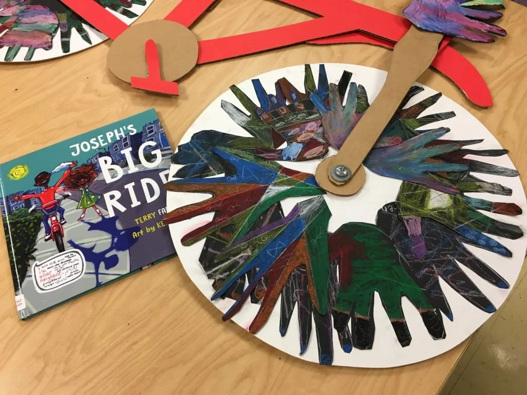 Art lesson for ‘Joseph’s Big Ride’