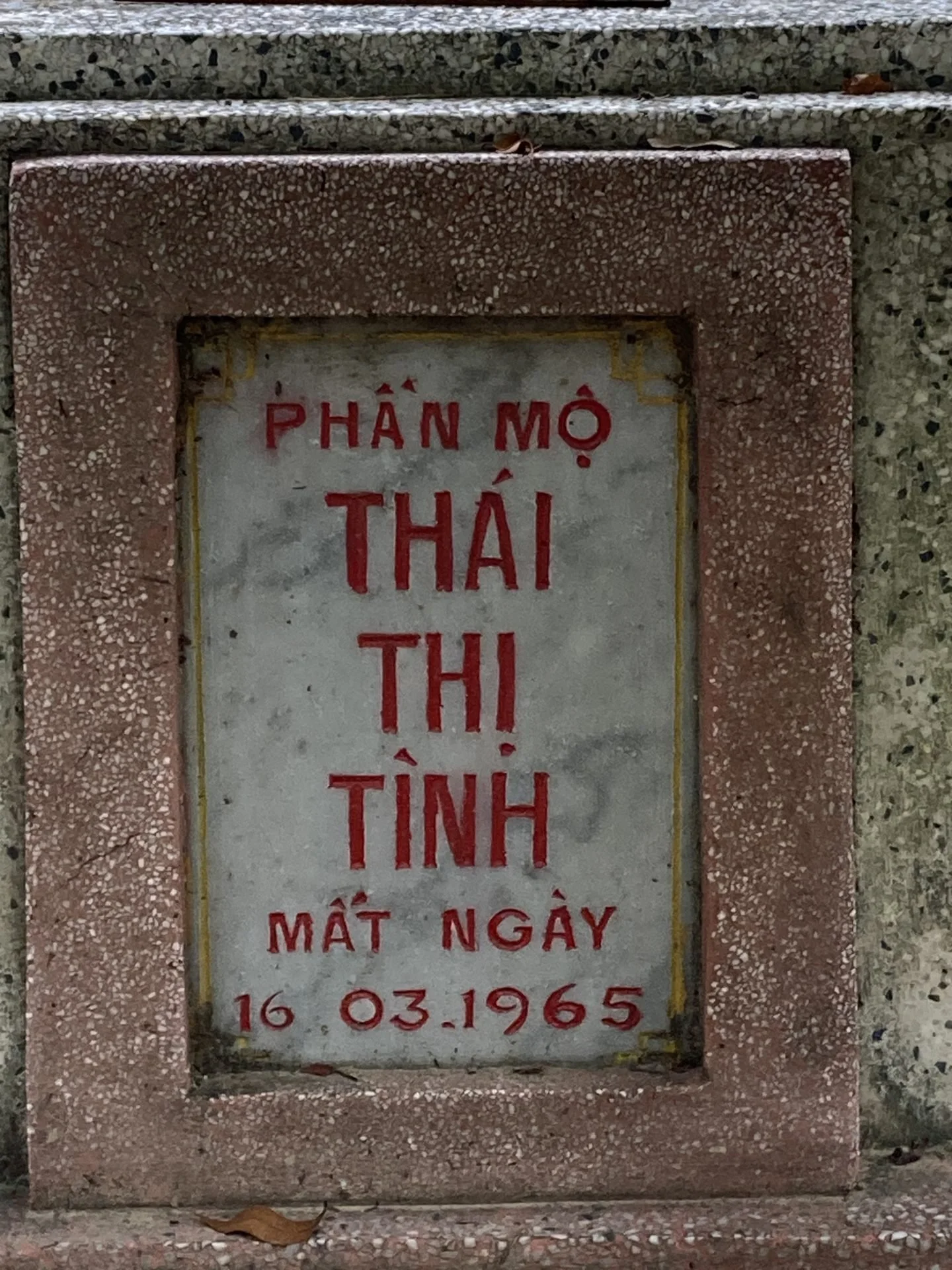 Thai Thi Tinh’s stone
