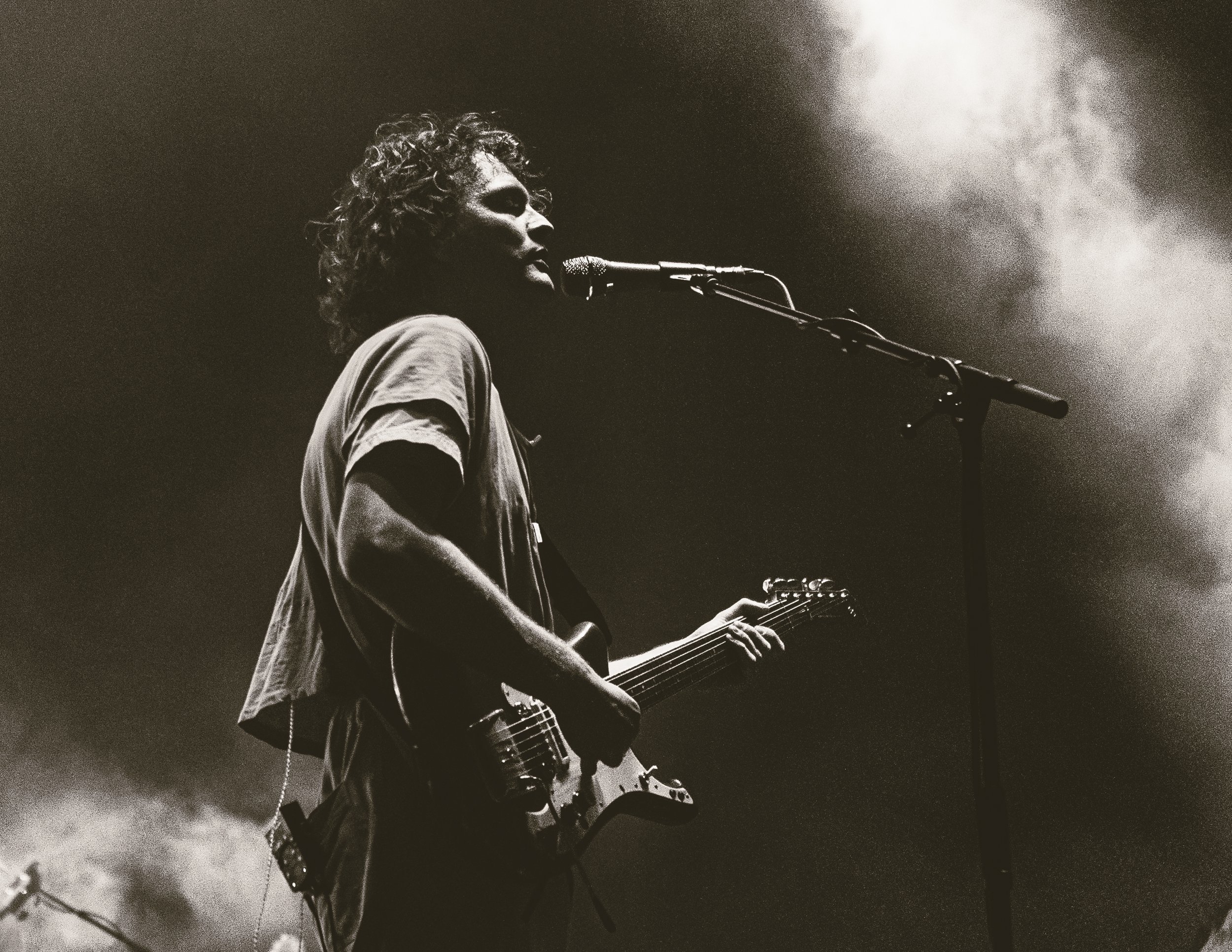 Stu Mackenzie of King Gizzard and the Lizard Wizard at the Gorge Amphitheater 2024 