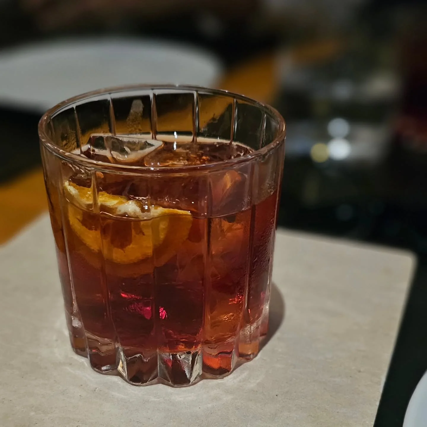 Etna Negroni = Blood Orange Gin, Aperol, Fernet Branca, Tramonto Vermouth 🇮🇹🇨🇦