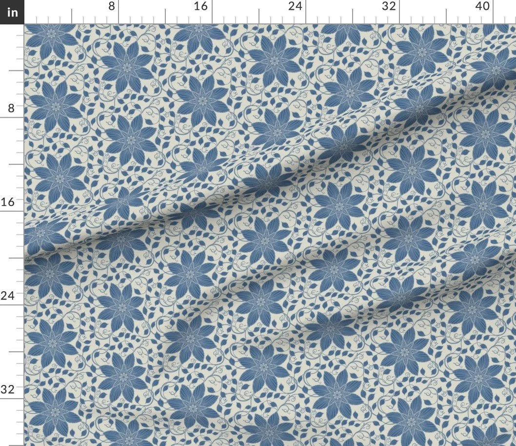 Rustic Climbing Clematis Delft Blue