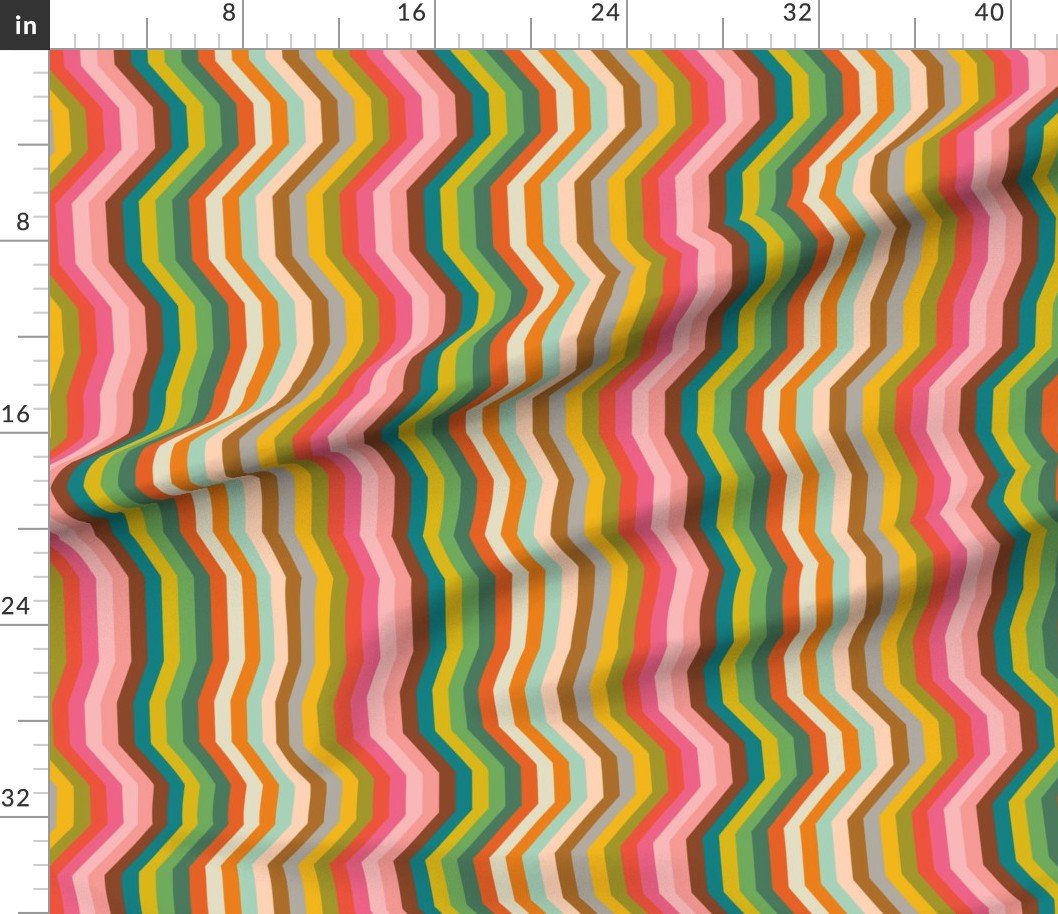 Yummy Retro 3D Stripe