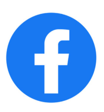 Facebook logo with white 'f' on blue circular background