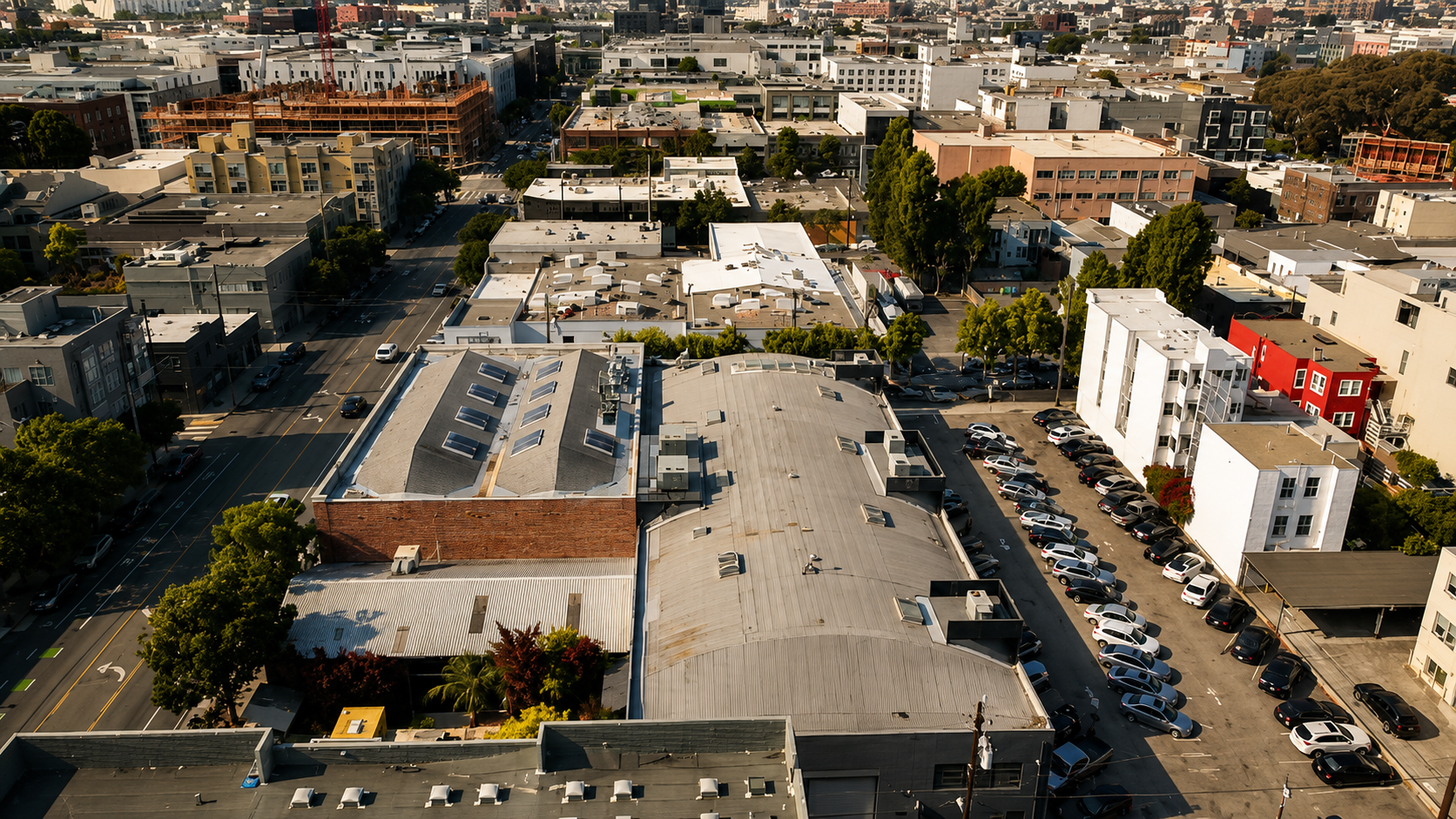 Pacific American Group | Commercial Properties | 722-724 Brannan Street, San Francisco, CA | 21,500 sq. ft. | Aerial View