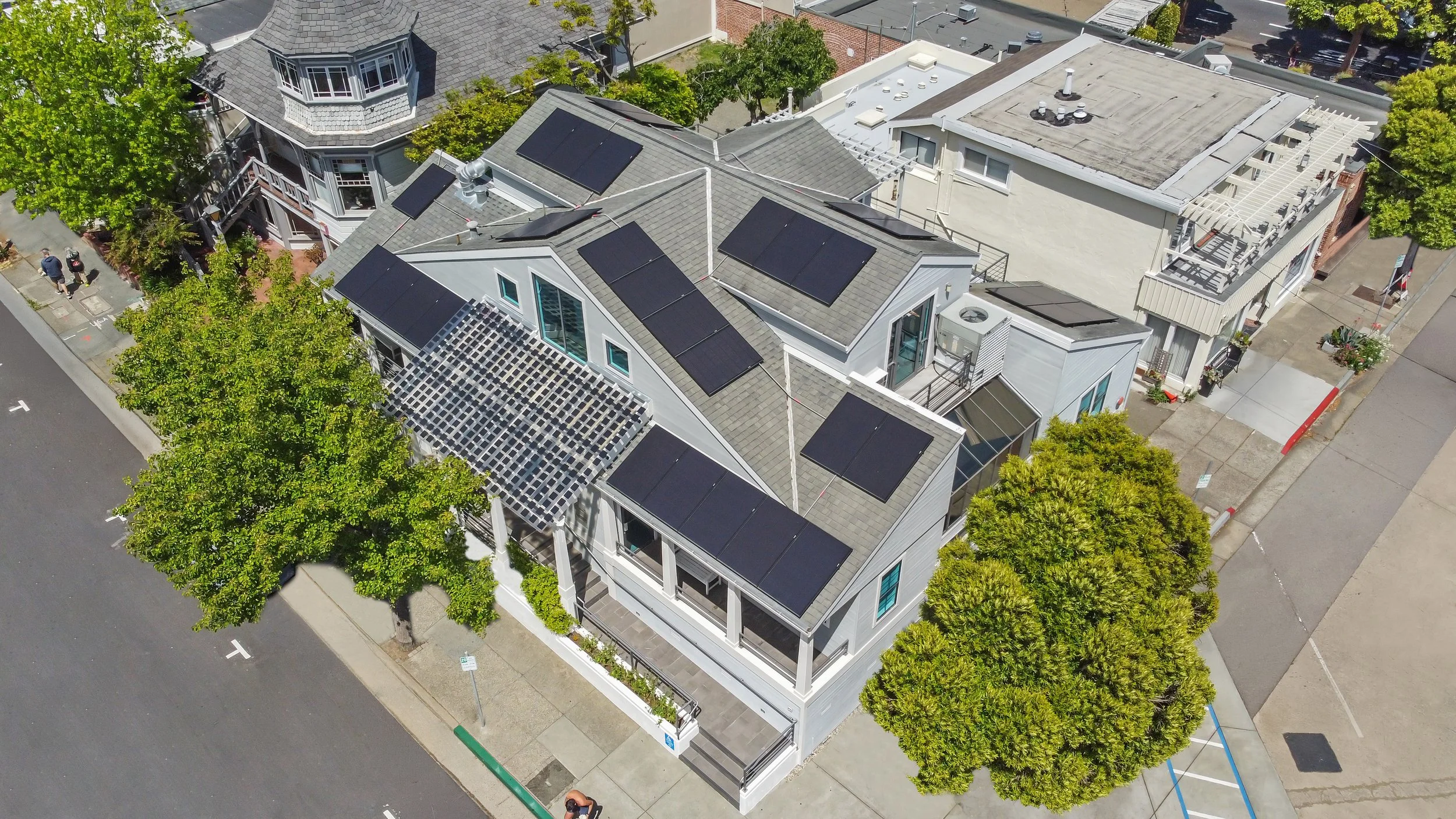 Pacific American Group | Commercial Properties | 104 Caledonia Street, Sausalito, CA | 3,300 sq. ft. | Aerial 2