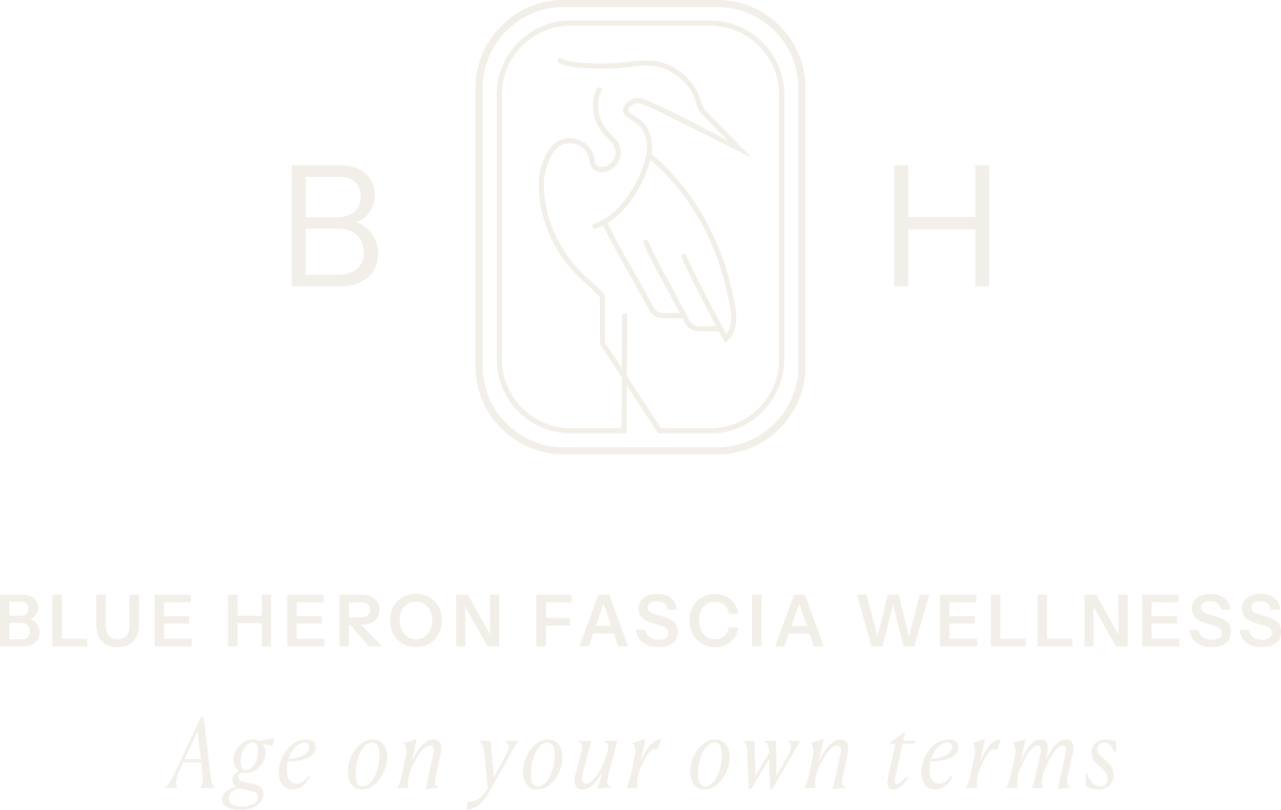 Blue Heron Fascia Wellness Logo
