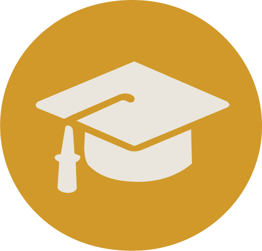 an icon of a graduation cap