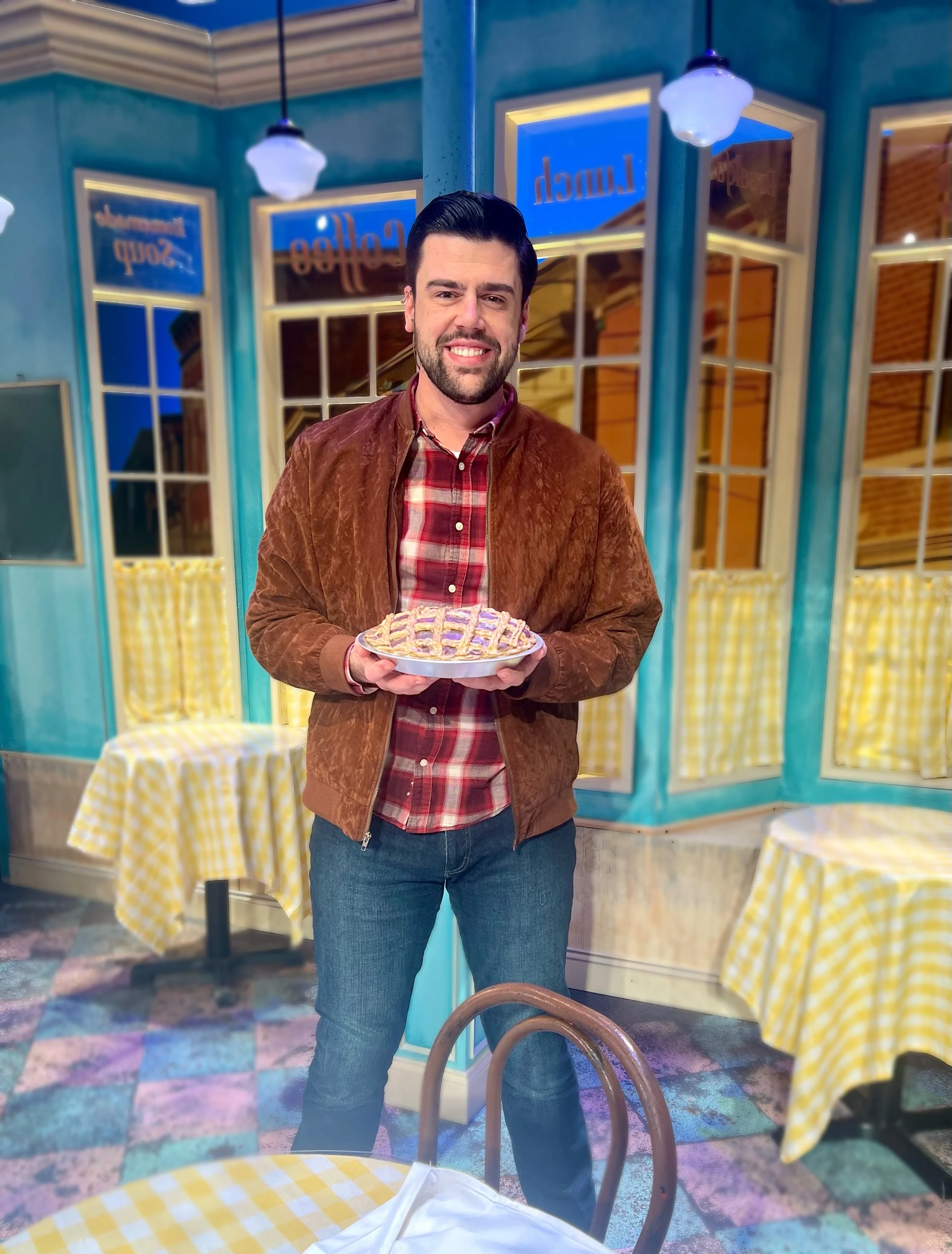 Ryan in Waitress at the John W. Engeman Theatre.