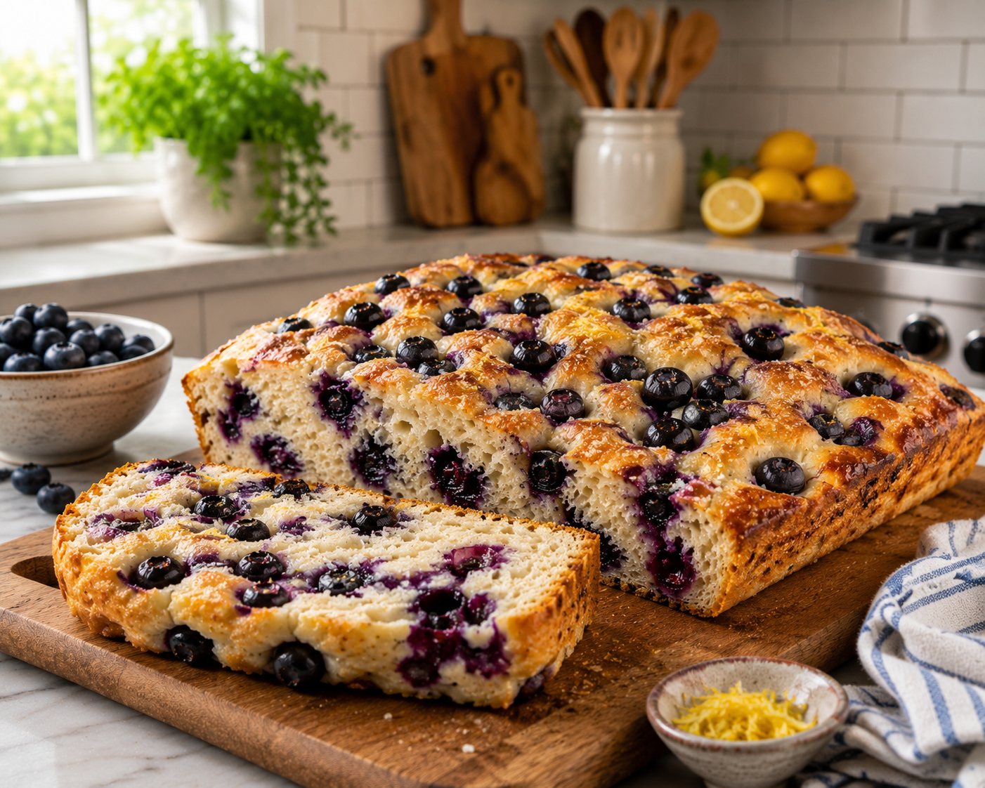 Blueberry Focaccia - $12