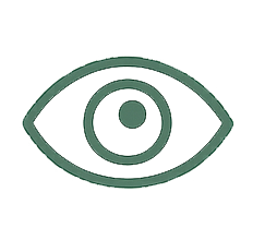 Simple outline of an eye