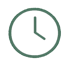 Simple clock showing the time as 3:00.