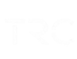 Logo mit den Buchstaben 'TRC' in weißen Buchstaben auf schwarzem Hintergrund.
