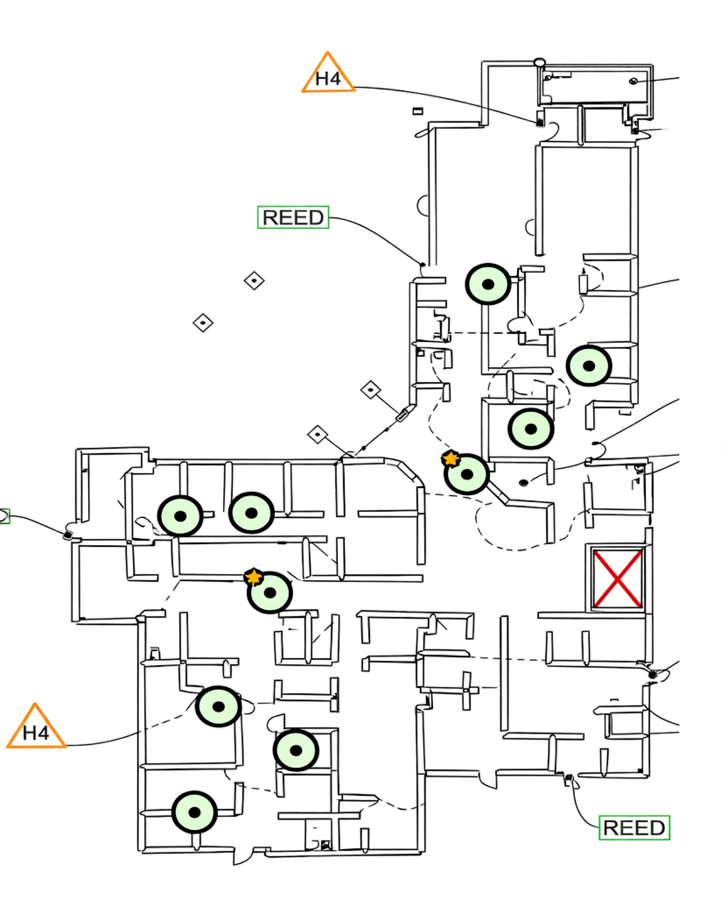 Present WiFi access point placement