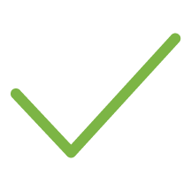 A green checkmark icon.