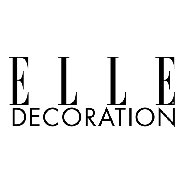 Featured in ELLE Decoration, logo in black text on a white background.
